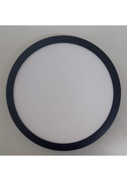 18W Sıva Üstü Yuvarlak Siyah Kasa Beyaz IşıkPanel