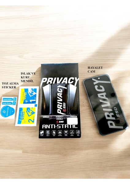 iPhone 11 ve Xr Uyumlu (2 Model) Hayalet Yandan Görünmez Tam Kapatan Tamperli Cam Ekran Koruyucu fiyatları