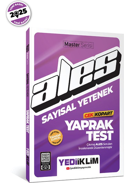 2025 ALES Sayısal Yetenek Çek Kopart Yaprak Test