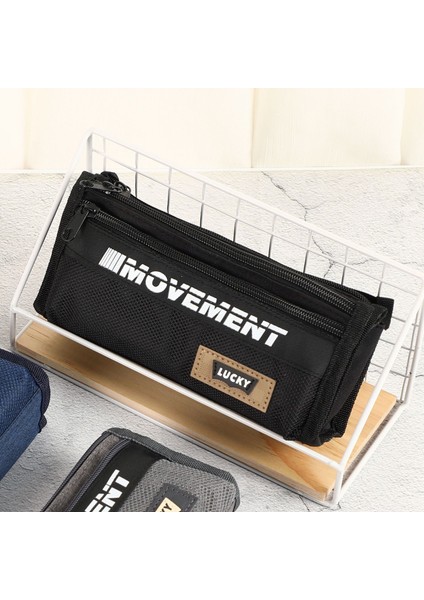 Oxford Kumaş Basit Kalem Çantası, Büyük Kapasiteli, Yüksek Görünümlü Kalem Çantası (Yurt Dışından)