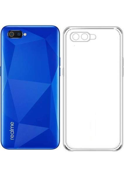 Realme C2 Kılıf Kamera Korumalı Süper Silikon
