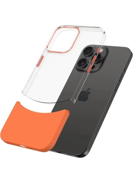 Apple iPhone 14 Pro Kılıf Transparent 2 Renk Pc Sert Kapak
