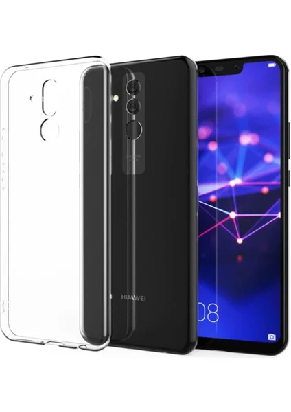 Huawei Mate 20 Lite Kılıf Kamera Korumalı Süper Silikon