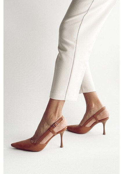 Camellia Taba Hakiki Deri Stiletto fırsatları