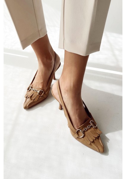 Alice Nude Deri Topuklu Ayakkabı fırsatları