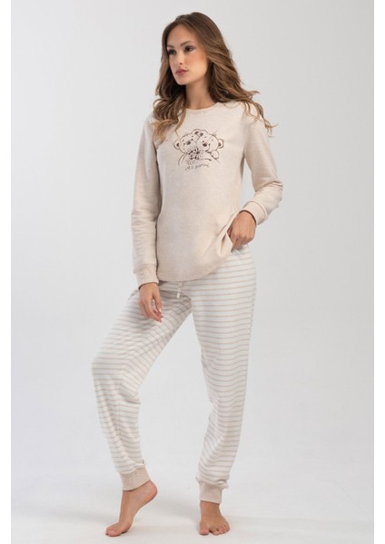 Kadın Uzun Kol Pijama Takım , 403014