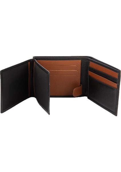 Deri Erkek Cüzdan Siyah-Taba C165-13 fırsatları