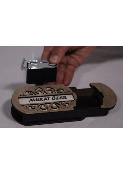 Çakmak Kişiye Özel Isim Yazılı ve Mdf Tasarım Kutulu NO:174