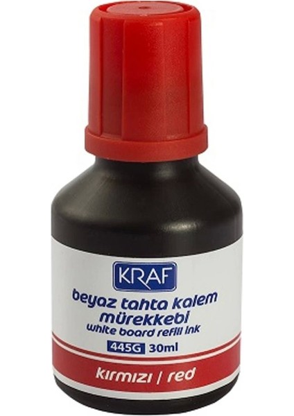 Beyaz Tahta Kalem Mürekkebi Kırmızı 30ML.