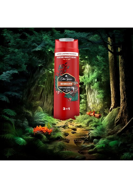 Old Spice Bearglove 3 In 1 Erkekler Için Duş Jeli ve Şampuan 400 ml