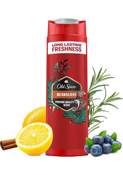 Old Spice Bearglove 3 In 1 Erkekler Için Duş Jeli ve Şampuan 400 ml