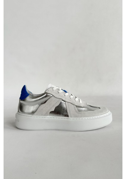 Strong Silver Deri Sneaker