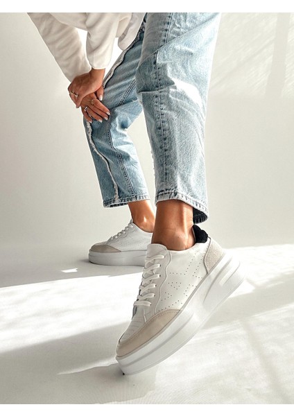Vegas Beyaz Deri Sneaker modelleri