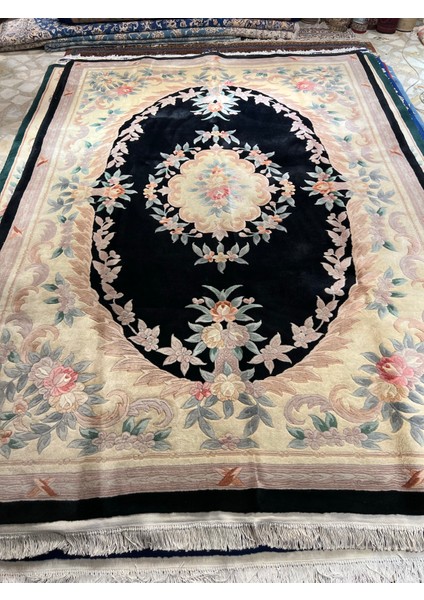 El Dokuma Kabartmalı Çin Halısıdır Ebat 306X214