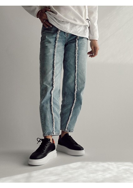Vegas Siyah Deri Sneaker modelleri