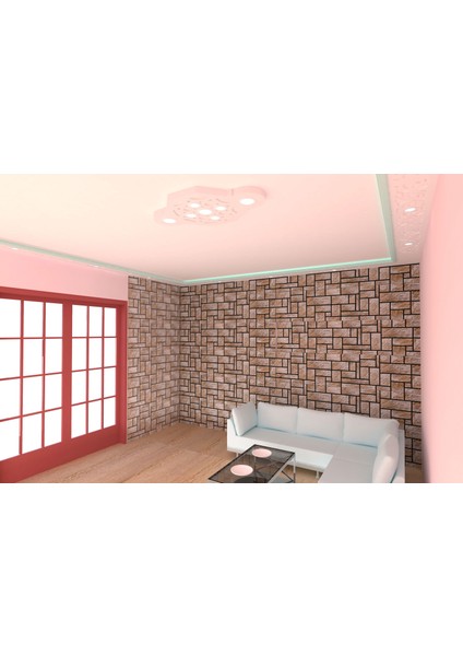 Tavan LED Spotlu Göbeği-80-55 x 95 cm-Sekizgen modelleri