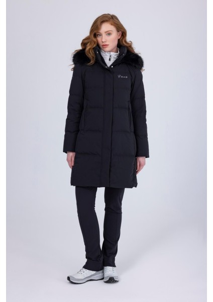 Ashley Women Down Parka Black 2ASADPWCNFW23-001