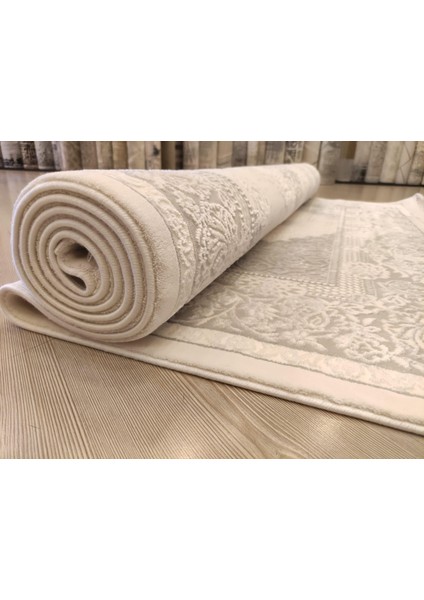 Vanessa 06152A Gri Krem Klasik Göbekli Yün Halı fiyatları