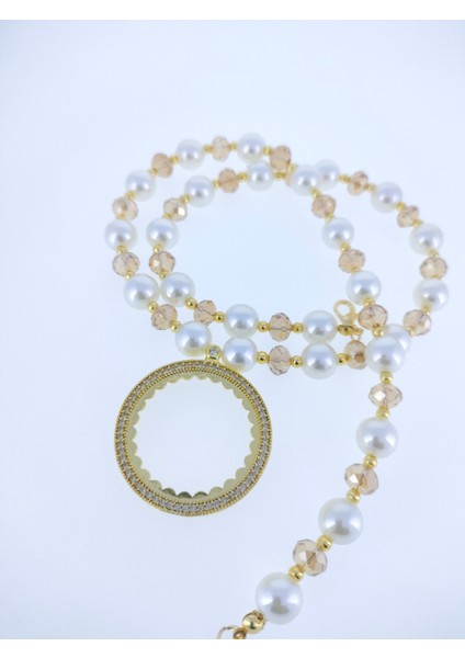 Tamaltıntakmakiçin Kolye Altın Kaplama 54 Cm. 10MMKAPLAMA Inci + 8mm Kristal Camboncuk Klasik Model fiyatları