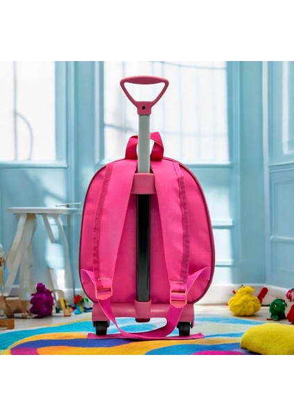 Çocuk Anaokulu Kreş Çekcekli Çanta 2 Bölmeli Suluklu Sırt Günlük Kullanım Baskılı Okul Öncesi Çanta modelleri