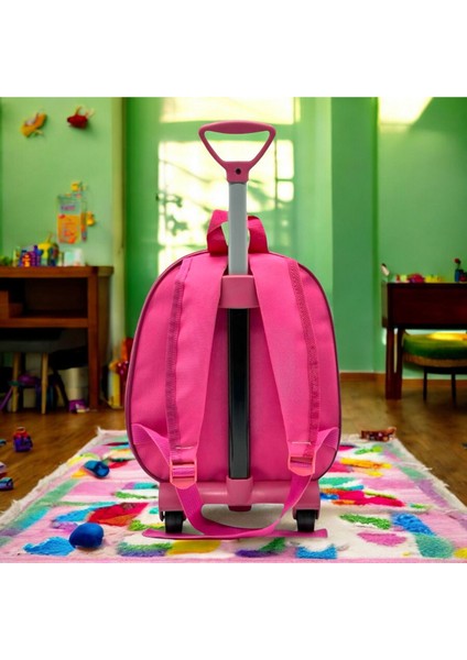 Çocuk Anaokulu Kreş Çekcekli Çanta 2 Bölmeli Suluklu Sırt Günlük Kullanım Baskılı Okul Öncesi Çanta indirimleri