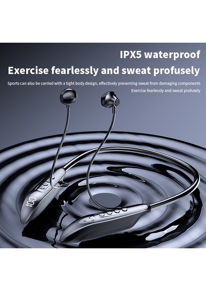 M518P Boyun Bantlı Kablosuz Kulaklık Bluetooth 5.3 Manyetik Boyun Asma Kulaklık Spor Kulaklığı - Gümüş (Yurt Dışından) fırsatları