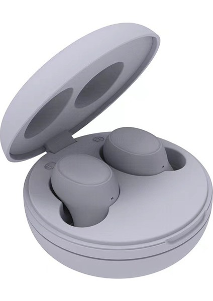 Kulak Içi Kulaklık Kablosuz Bluetooth Kulaklık Tws Dokunmatik Kontrollü Oyun Kulaklığı ve Şarj Kutusu - Gri (Yurt Dışından)