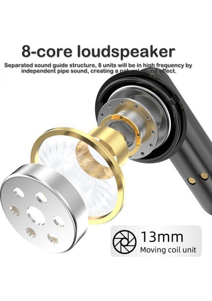 V60 Tws Kablosuz Bluetooth 5.2 Kulaklık Gürültü Azaltma Kulaklık Oyun Stereo Kulaklıkları - Beyaz (Yurt Dışından)