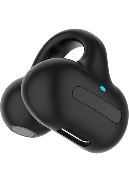 M-S8 Bluetooth 5.3 Kulak Klipsi Kulaklık Çalışan Kablosuz Müzik Kulaklığı - Siyah (Yurt Dışından)