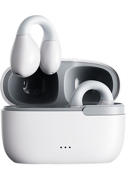 Remax COZYBUDS-W11 Klipsli Gerçek Kablosuz Kulaklık Bluetooth 5.3 Kulaklık Ipx6 Koşu, Bisiklete Binme, Sürüş, Yürüyüş Için Su Geçirmez Kulaklıklar - Beyaz (Yurt Dışından)