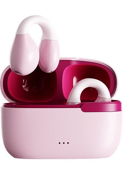 Remax COZYBUDS-W11 Klipsli Gerçek Kablosuz Kulaklık Bluetooth 5.3 Kulaklık Ipx6 Koşu, Bisiklete Binme, Sürüş, Yürüyüş Için Su Geçirmez Kulaklıklar - Pembe (Yurt Dışından)