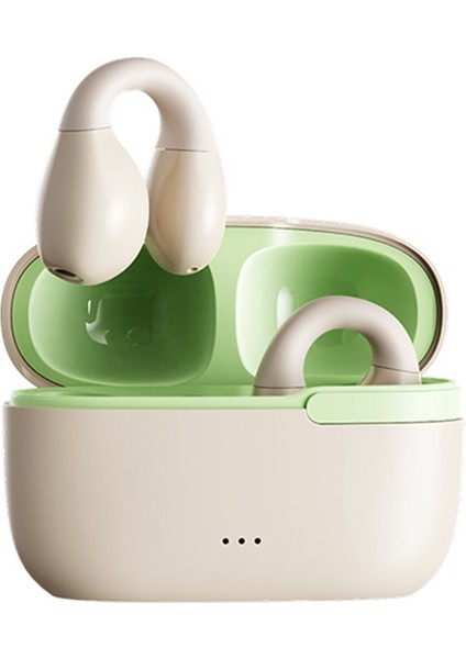 Remax COZYBUDS-W11 Klipsli Gerçek Kablosuz Kulaklık Bluetooth 5.3 Kulaklık Ipx6 Koşu, Bisiklete Binme, Sürüş, Yürüyüş Için Su Geçirmez Kulaklıklar - Bej (Yurt Dışından)
