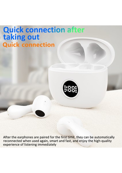 T88 Tws Bluetooth 5.3 Kablosuz Kulaklık Dijital Ekranlı Spor Kulaklık Şarj Kutusu (Ce Belgesi Yok) - Siyah (Yurt Dışından)