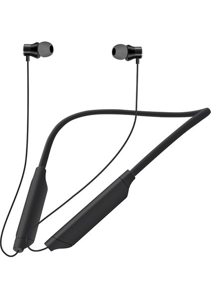 D-769 Boyuna Monte Bluetooth Kulaklık Stereo Spor Kulaklık Manyetik Kulaklık - Siyah (Yurt Dışından)