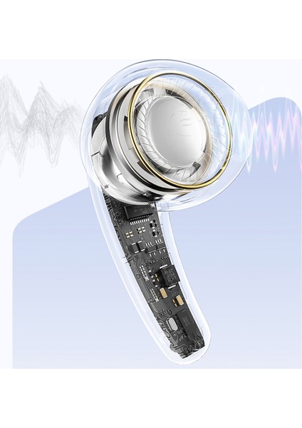 Remax Clear Buds C1 Bluetooth 5.3 Kablosuz Kulaklık Stereo Ses Enc Gürültü Azaltma Tws Müzik Arama Kulaklığı - Pembe (Yurt Dışından)