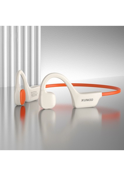 Xundd B002 Kemik Iletimli Spor Kulaklığı Bluetooth Kulaklık - Turuncu (Yurt Dışından)