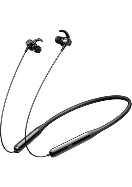 Remax RB-S16 Dokunmatik Kontrollü Kulaklık Spor Boyun Asılı Bluetooth Kulaklık Boyun Bandı Kablosuz Kulaklık - Siyah (Yurt Dışından)