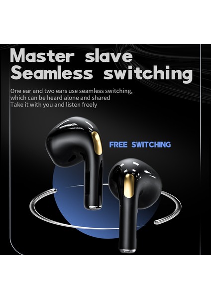 KM89 Tws Bluetooth 5.3 Kulaklık Stereo Müzik Oyun Kablosuz Kulaklık - Siyah (Yurt Dışından) indirimleri
