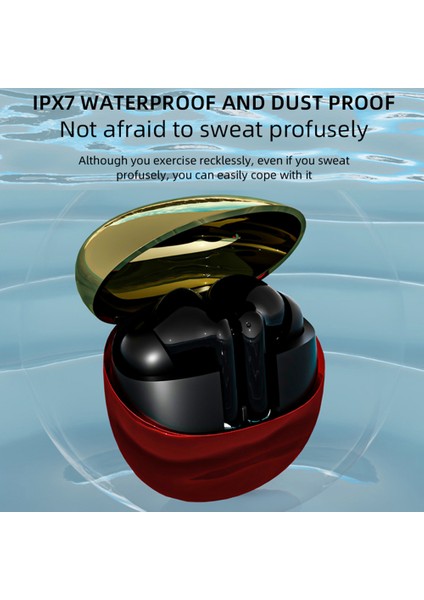 Y913 Hifi Sesli Kulak Içi Bluetooth Kulaklıklar Ipx7 Su Geçirmez Kablosuz Kulaklıklar - Mor (Yurt Dışından)