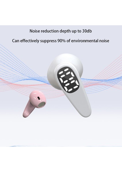 D8 Tws Bluetooth 5.3 Kulaklık Dokunmatik Kontrol LED Güç Ekranlı Gerçek Kablosuz Spor Kulaklıkları (Ce Sertifikalı) - Yeşil (Yurt Dışından)