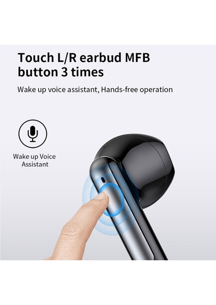 S47 Tws Kulaklık Bluetooth 5.3 Dijital Ekranlı Şarj Kutulu Kablosuz Kulaklık - Siyah (Yurt Dışından)