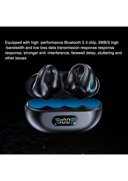 YYK-Q71 Kemik Iletimli Bluetooth Kulaklık Klipsli Gürültü Azaltma Spor Kablosuz Kulaklıklar (Ce Sertifikalı) - Beyaz (Yurt Dışından)