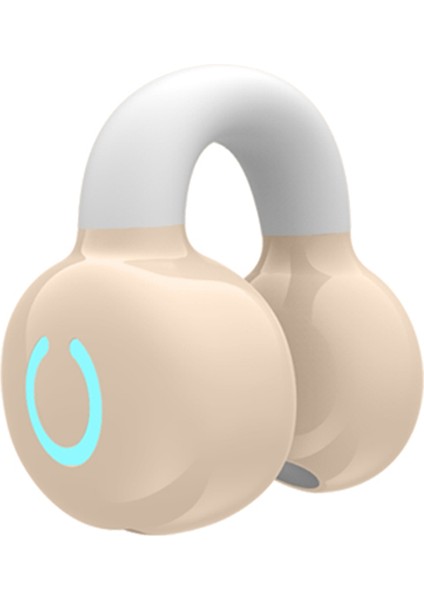 YX09 Klipsli Tek Kulaklı Bluetooth Kulaklık Stereo Iş Tarzı Kablosuz Kulaklık - Ten Rengi (Yurt Dışından)