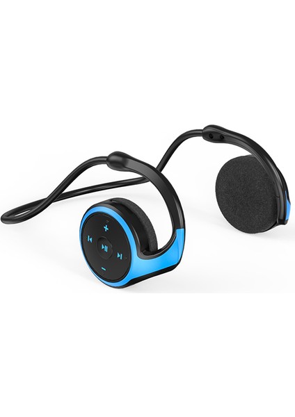 A23 Çift Kulak Boyun Asma Stereo Spor Kulaklık Tws Mikrofonlu Kablosuz Bluetooth Kulaklık - Siyah / Mavi (Yurt Dışından)