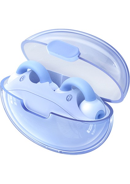 Remax Cozybuds W15 Açık Kulak Kulaklık Bluetooth Kablosuz Kulaklık Spor Koşu Klipsli Kulaklık - Mavi (Yurt Dışından)