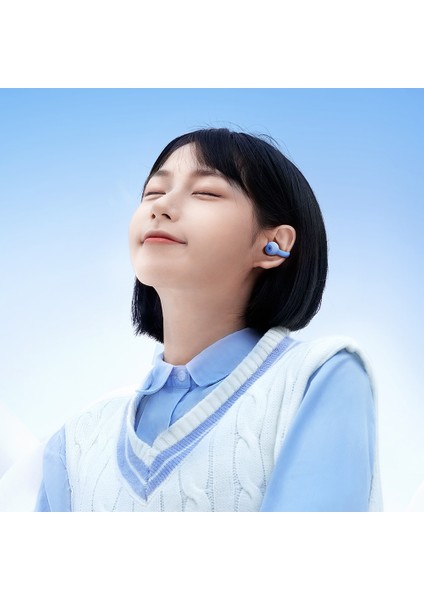 Remax Cozybuds W15 Açık Kulak Kulaklık Bluetooth Kablosuz Kulaklık Spor Koşu Klipsli Kulaklık - Bej (Yurt Dışından)