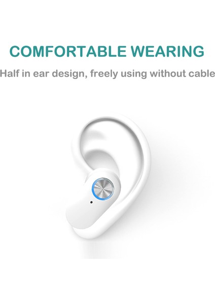 YD06 Kulak Içi Kulaklık Kablosuz Bluetooth Kulaklık Dokunmatik Kontrollü Kulaklık - Beyaz (Yurt Dışından) fiyatları