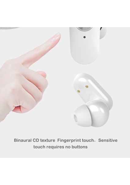 YD06 Kulak Içi Kulaklık Kablosuz Bluetooth Kulaklık Dokunmatik Kontrollü Kulaklık - Beyaz (Yurt Dışından) indirimleri