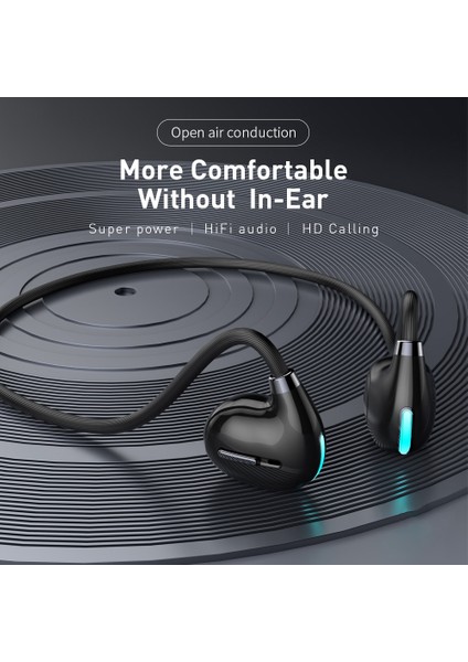 Hıleo HI73 Açık Kulak Yönlü Hava Iletimi Serin Gece Işığı ile Spor Bluetooth Kulaklık Hd Çağrı Hafif Ağrısız Kulaklık - Beyaz (Yurt Dışından) modelleri