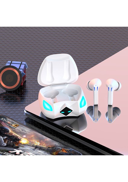 T28 Düşük Gecikme Süreli Oyun / Müzik Çift Modlu Kulaklık Rgb Işık Bluetooth 5.3 Kulaklık (Ce Sertifikası Yok) - Beyaz (Yurt Dışından) fırsatları